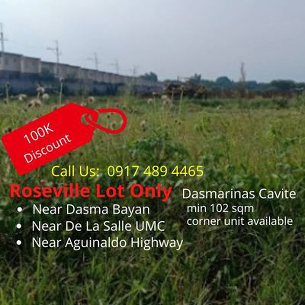 102 sqm Residential Lot For Sale in Dasmariñas Cavite [Lot 🚜] (February