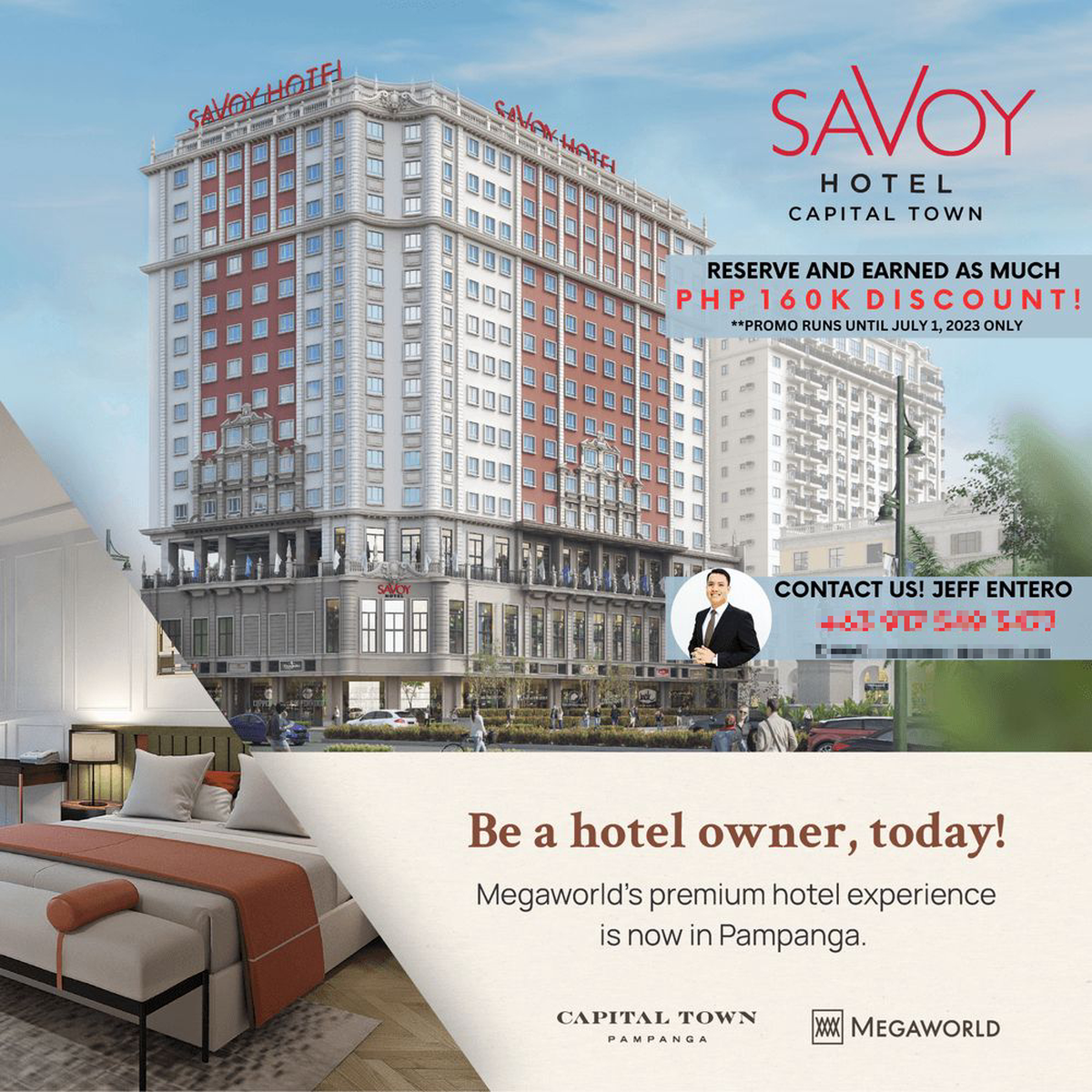 Savoy Hotel Capital Town in San Fernando Pampanga [Condo 🏙️] (October