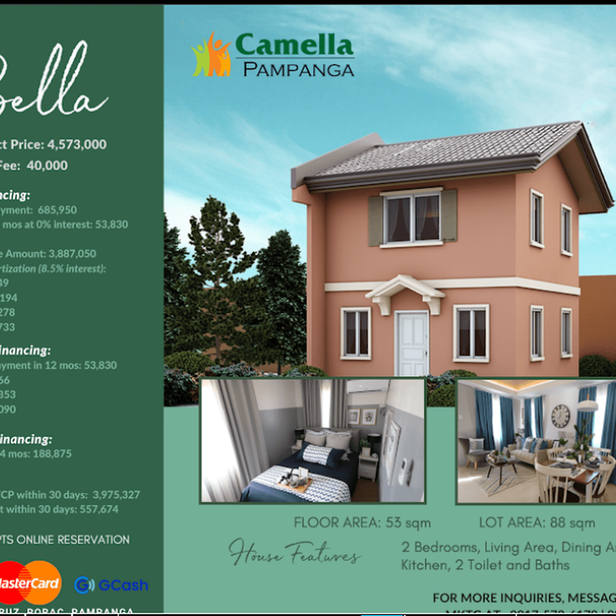 2bedroom Single Detached House For Sale in Porac Pampanga [House and