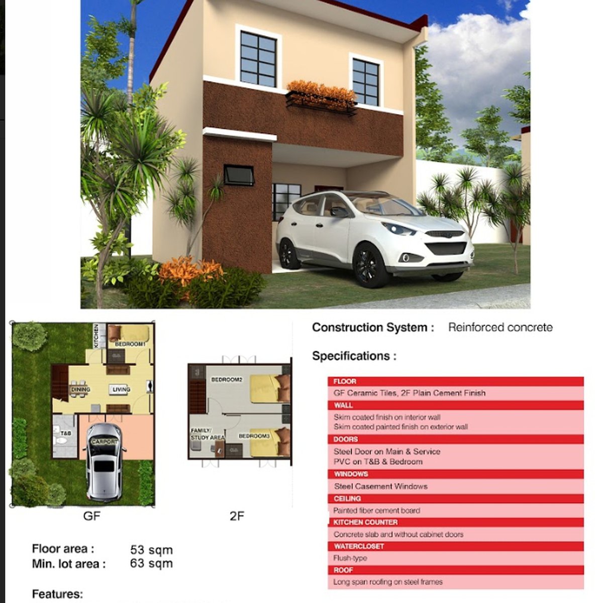 Affordable 3bedroom Single Detached House in Rosario Batangas [House