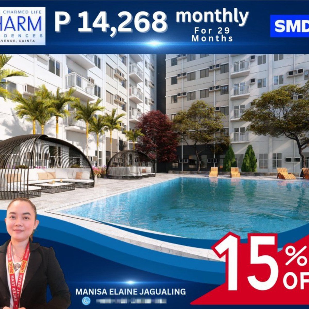 28.52 sqm 2-bedroom Condo For Sale in Cainta Rizal