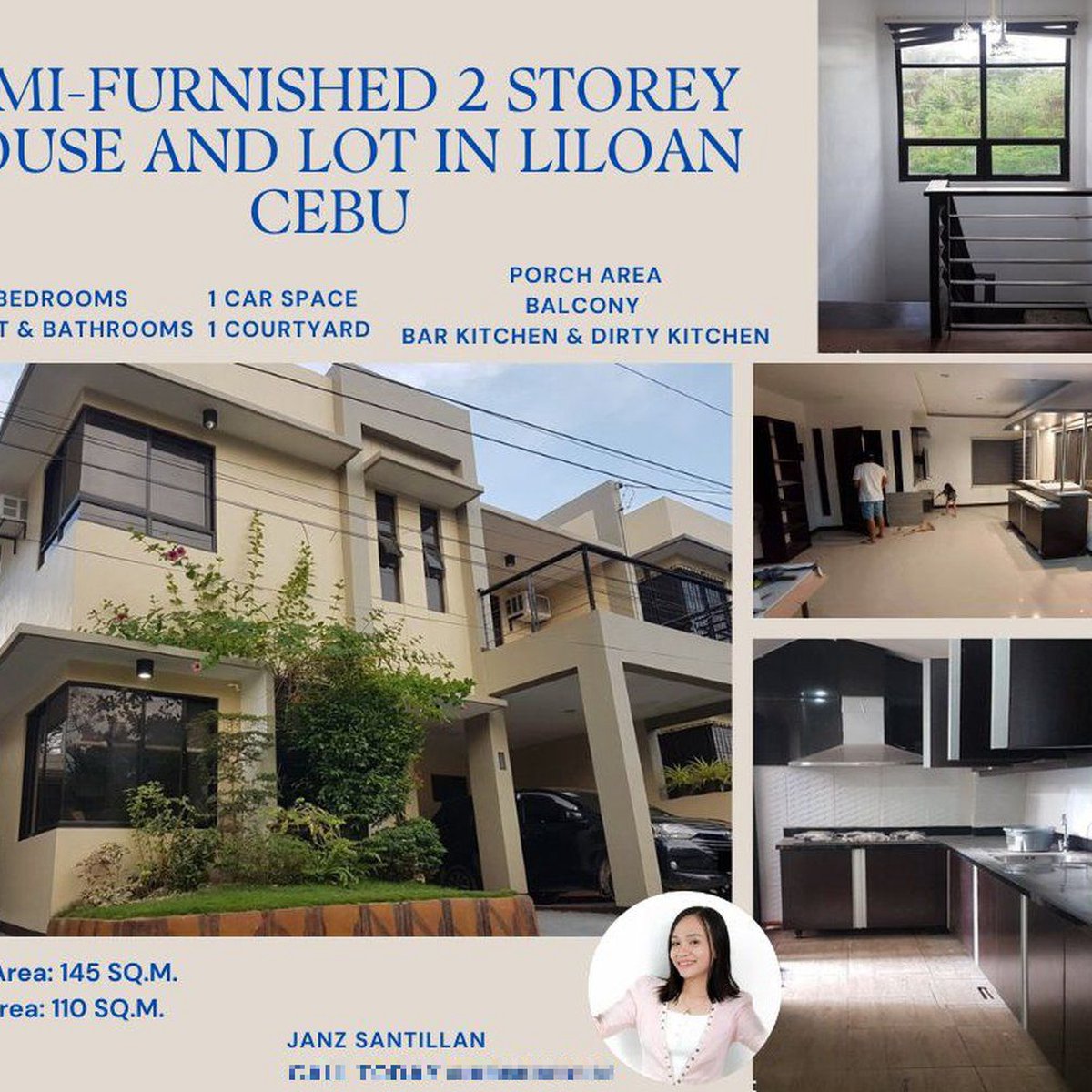 4-bedroom 2 Storey Single Attached House For Sale in Liloan Cebu [House ...