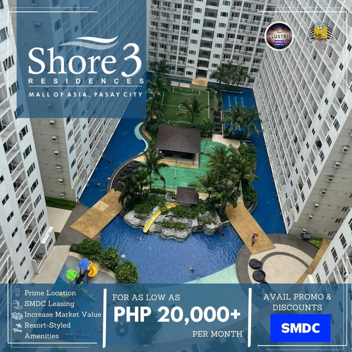 Condo For Sale (Renttoown ) 2bedroom in Mall of Asia Pasay! [Condo 🏙