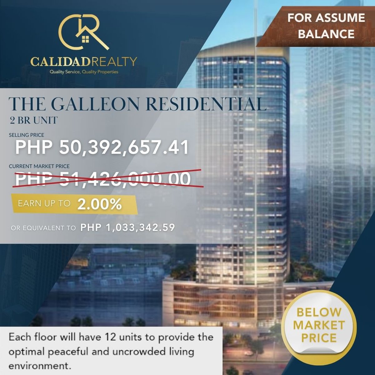 For Sale 2BR Below Market Value Condo at the Galleon, Pasig [Condo 🏙️