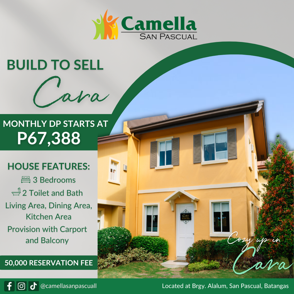 House and Lot For Sale in Camella San Pascual [House and Lot 🏘️] (March