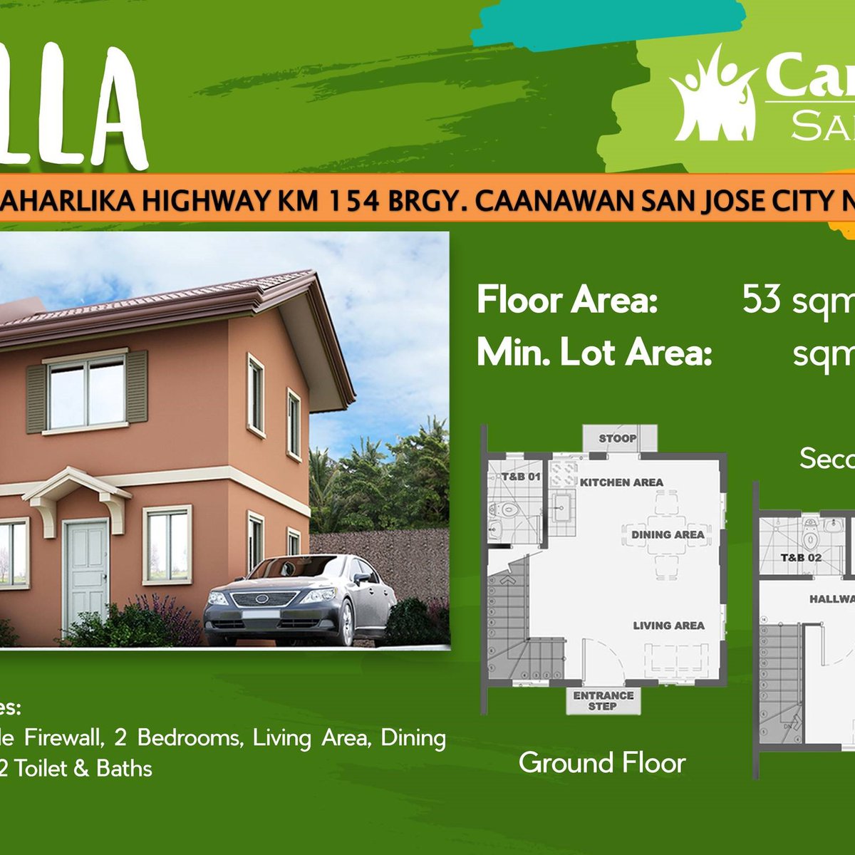 2bedroom Single Detached House For Sale in San Jose Nueva Ecija [House