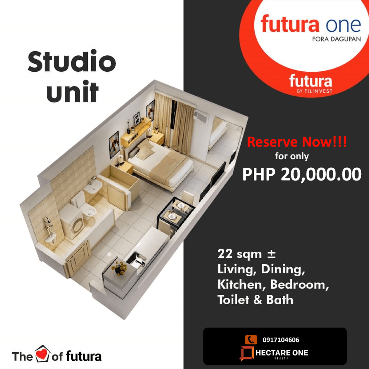 Studio Type Condo Unit Dagapan City Pangasinan [Condo 🏙️] (January 2023