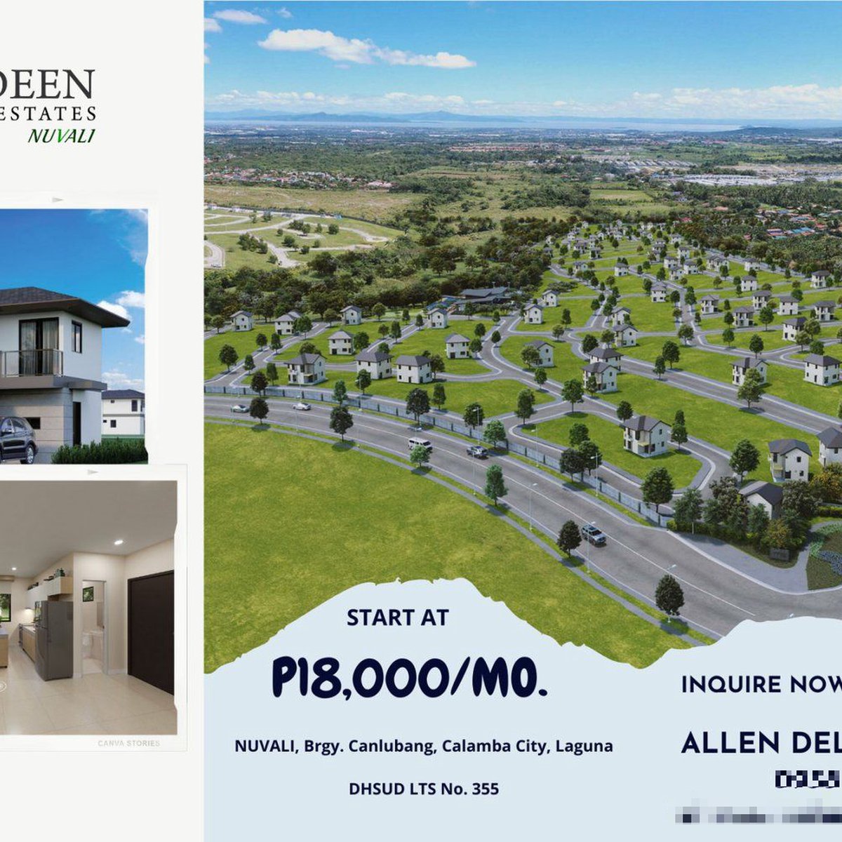 3bedroom Single Detached House For Sale in Nuvali Santa Rosa Laguna