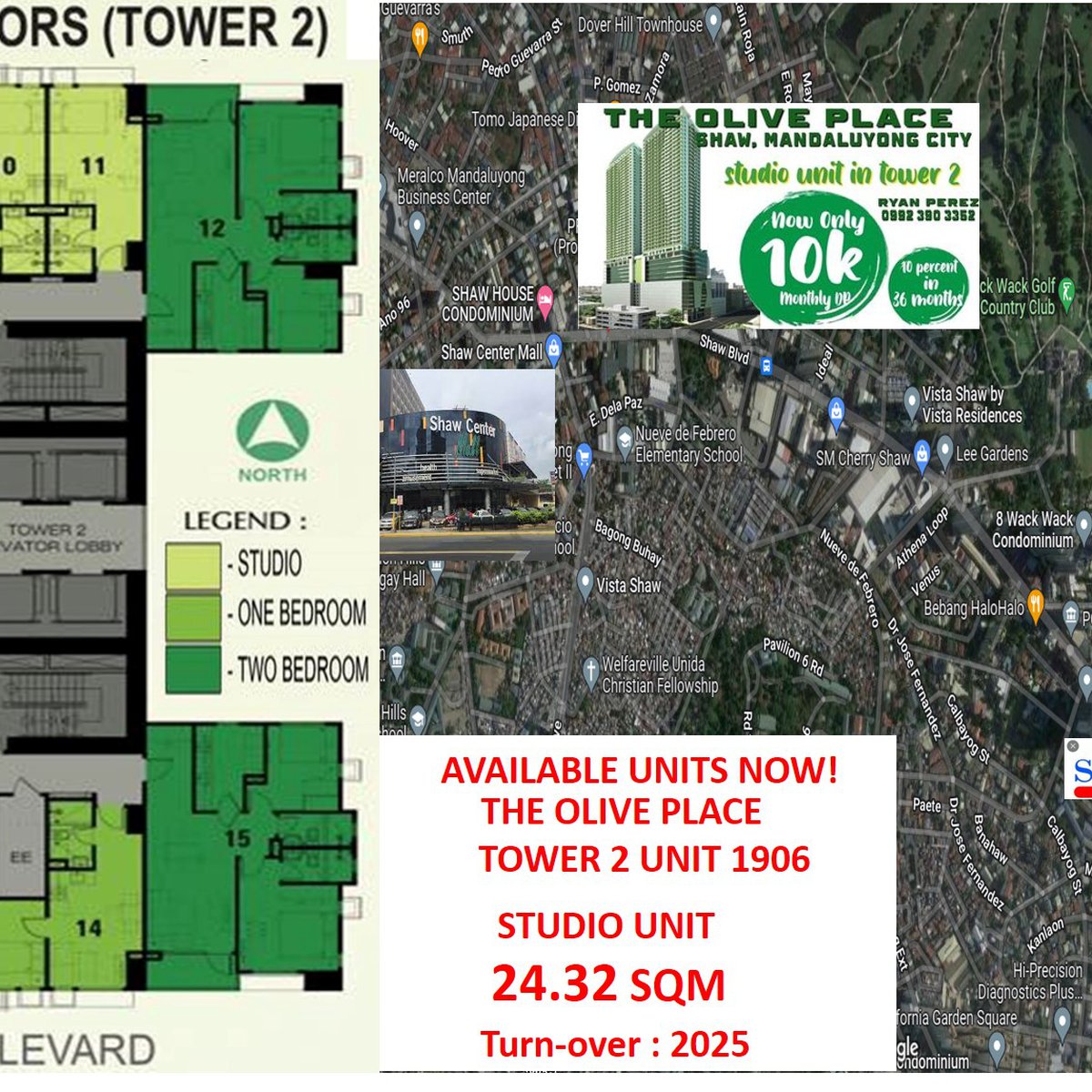 10K a month studio condo unit in shaw blvd mandaluyong [Condo 🏙️