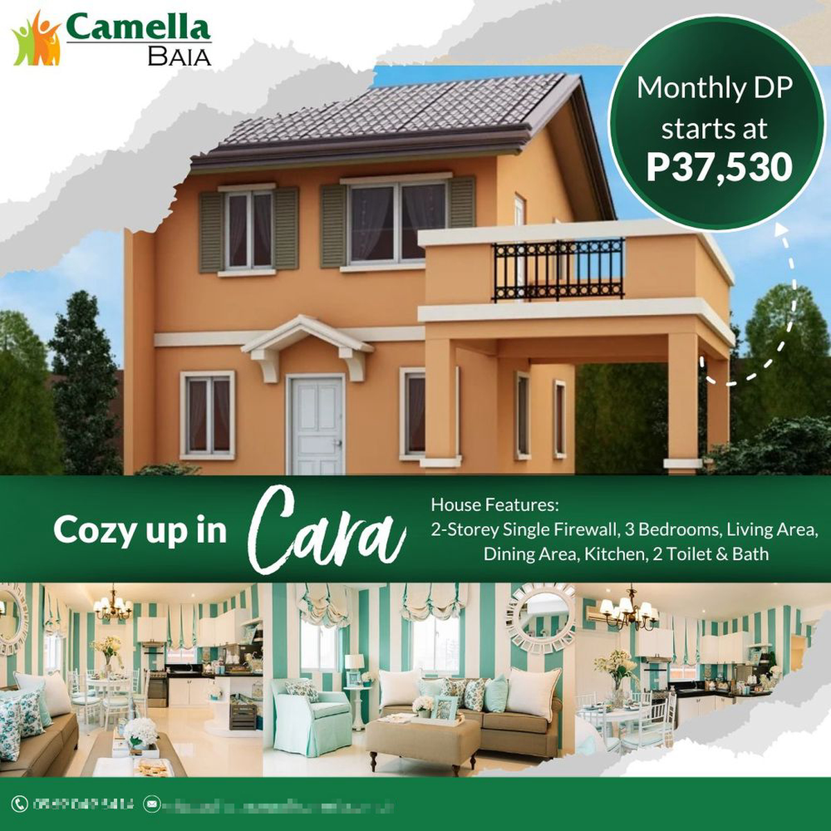 3-bedroom Cara Single Attached House For Sale in Bay Laguna