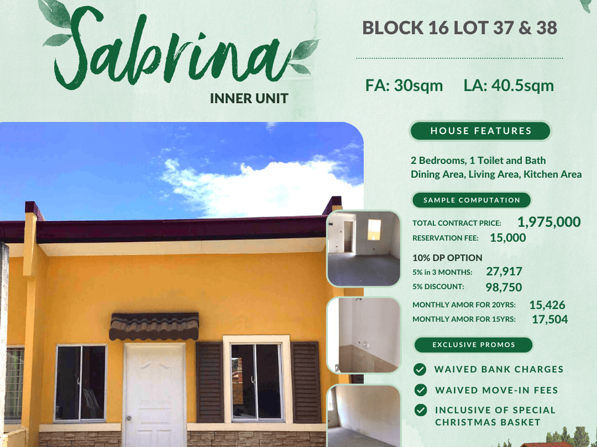 Camella- House and lot for sale, image size:1200x900