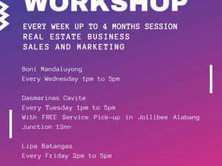 Real Estate Business every week FREE Workshop