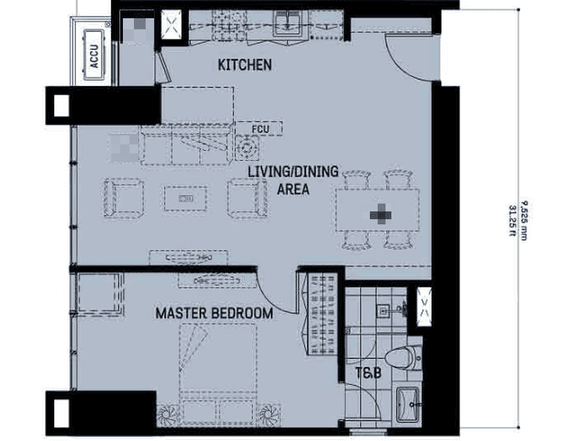 Ready for Occupancy Condo for Sale: The Gentry Residences Makati by Alveo Land;Bank Financing Assist