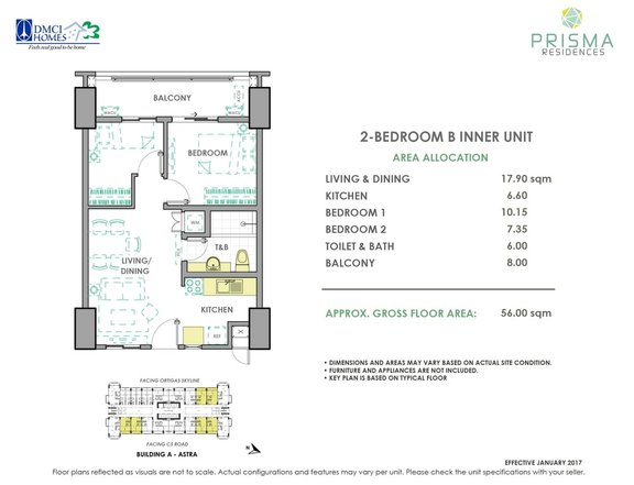 Affordable 2-Bedroom Condo in resort-inspired condominium development by DMCI Homes in Pasig