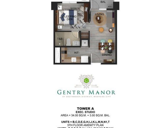 Luxurious Exec Studio in Manila's Entertainment Hub: Gentry Manor RFO Condominium for Sale