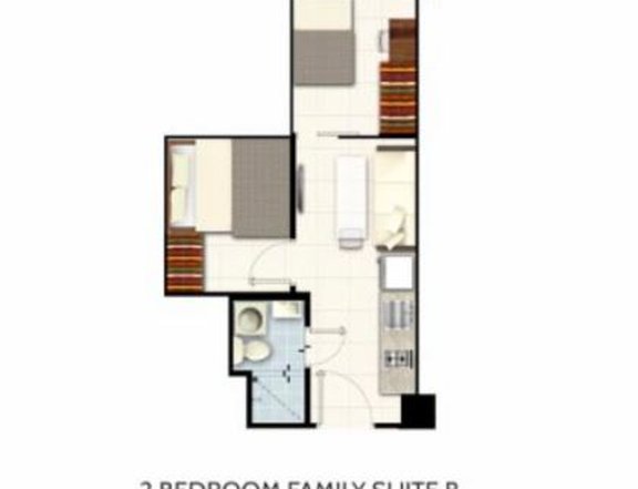 Modern 2BR condo for sale in Field Residences, Paranaque: SMDC RFO Rent TO Own BDO Bank Financing