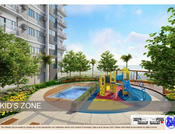 39.14 sqm 2-bedroom Residential Condo For Sale by SMDC in Las Pinas