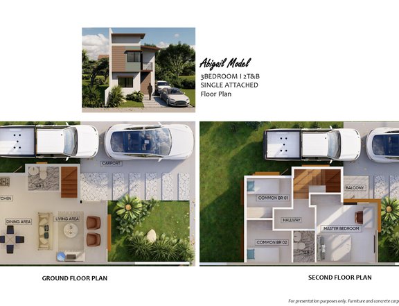 Ready For Occupancy 72 sqm 3-bedroom Single Attached House For Sale thru Pag-IBIG in Binan Laguna