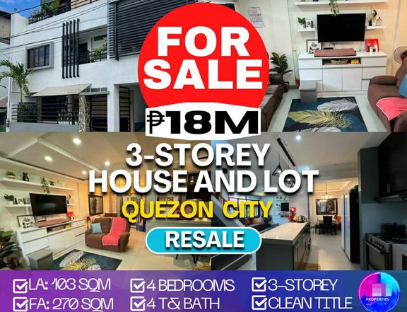 3-Storey House and Lot For Sale LA: 103 sqm 4BR|4T&B Clean Title