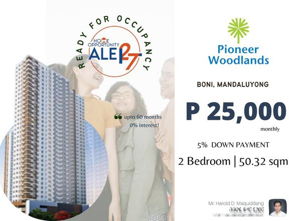 Condo in Edsa cor Pioneer St. Mandaluyong 25K Monthly for 2-Bedrooms