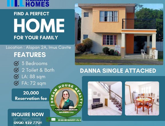 Furnished 3-bedroom Single Attached House For Sale in Imus,Cavite