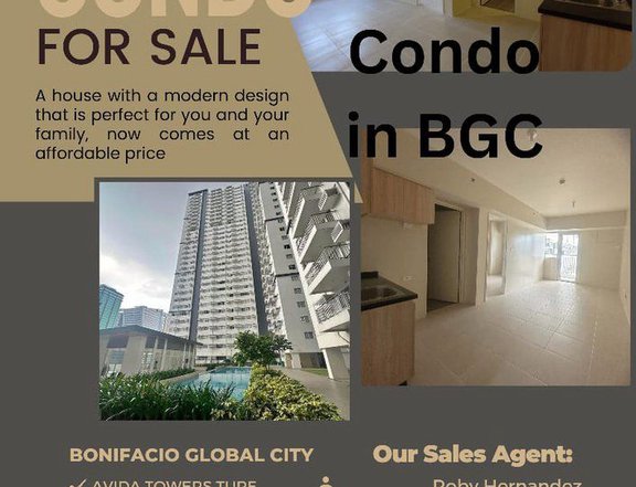 LIPAT AGAD 1Bedroom Condo For Sale in Bonifacio Global City Avida Towers Turf BGC near UP TOWN Mall