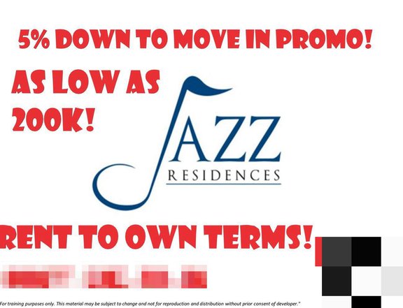 5% SPOT DOWN TO MOVE IN makati smdc JAZZ condo near MAPUA MAKATI