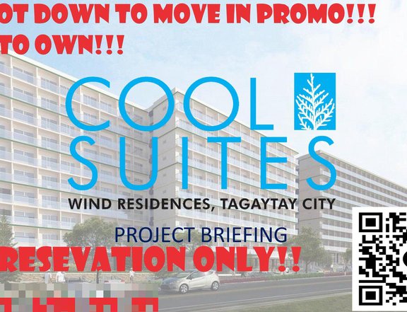 SMDC condo in TAGAYTAY cool suites at wind Residence 5% SPOT down RFO