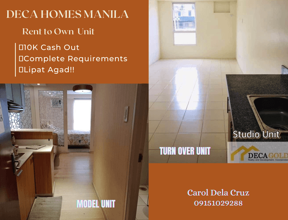 Affordable and rent to own studio type condo unit in Tondo Manila