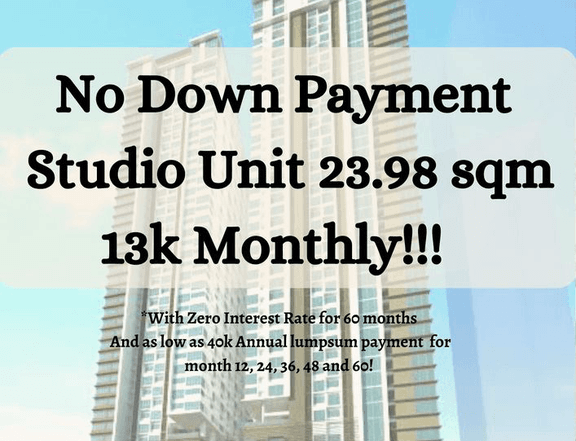 High-rise Condo to rise in Mandaluyong - Studio 13k Monthly NO SPOT DP