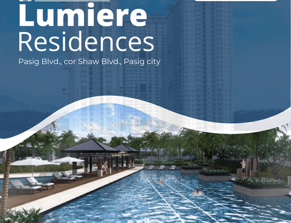 DMCI Lumiere Residences 3 Bedroom RFO Condo For Sale in Pasig near Megamall