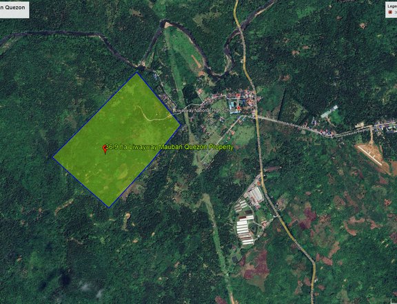 36.9 hectares Raw Land For Sale in Liwayway Mauban Quezon