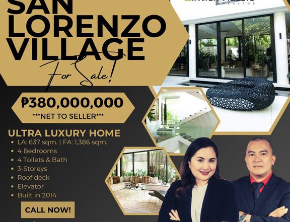 High End, Luxurious House & Lot For Sale at San Lorenzo Village Makati