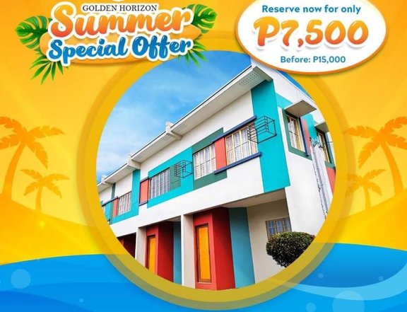 Discounted Reservation Promo for Townhouse This summer thru Pagibig