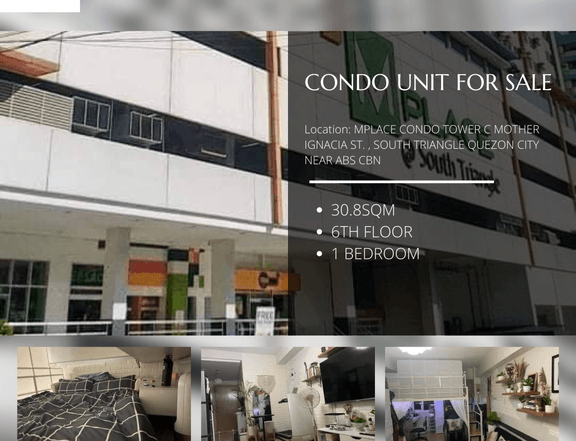 30.80 sqm 1-bedroom Condo For Sale in Quezon City / QC Metro Manila