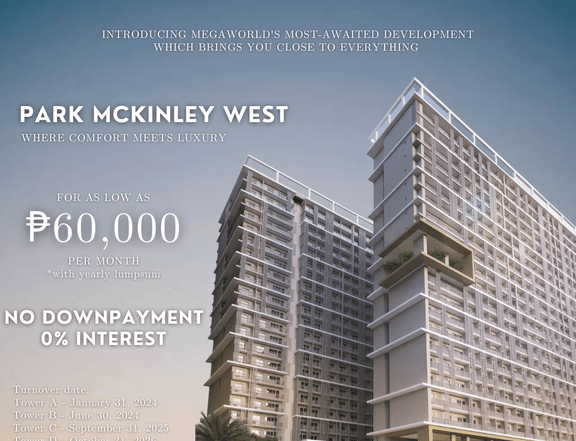 Pre-selling 35 sqm 1 Bedroom For Sale in Mckinley West BGC
