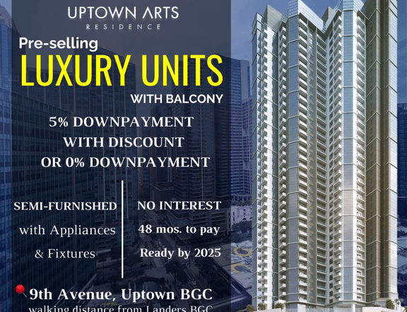 PRESELLING- LUXURY CONDOS , SEMI-FURNISHED WITH EUROPEAN DELIVERABLES