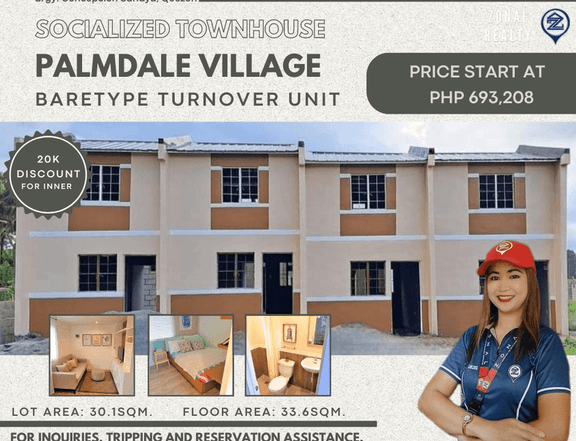 Affordable Socialized Townhouse in Sariaya Quezon