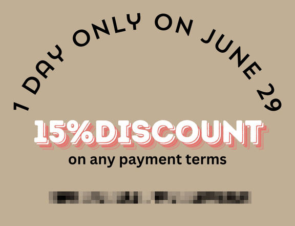 Get our 15% discount on june 29,2024