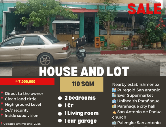 2 bedroom 1 cr 1car garage. Inside the subdivision