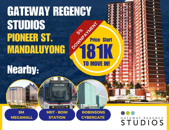 20 sqm RFO Studio Condo for Sale in Pioneer Mandaluyong City