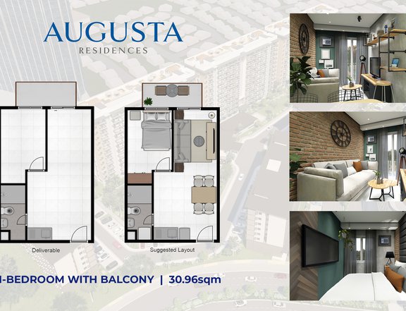 30.96 sqm 1-bedroom with Balcony Condo For Sale in Iloilo City
