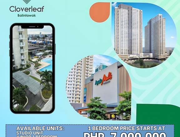 1bedroom W/balcony For Sale in Avida Towers Cloverleaf | Quezon City