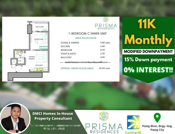 Pre Selling in Pasig by DMCI Homes - Prisma Residences