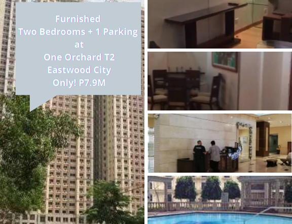 One Orchard Tower Two 2 Bedrooms + 1 Parking Only P7.9M