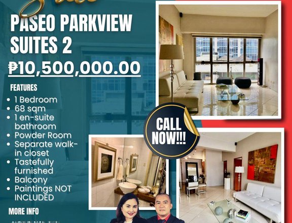 Furnished 1 Bedroom Unit at Paseo Parkview Suites Salcedo Village