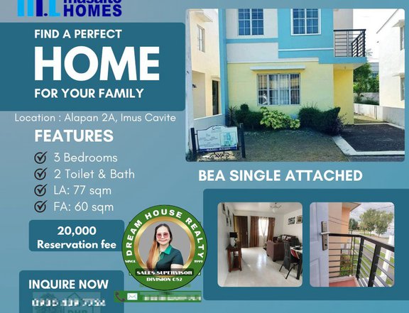 ParkInfina; a 3-bedroom Single Attached House For Sale in Imus