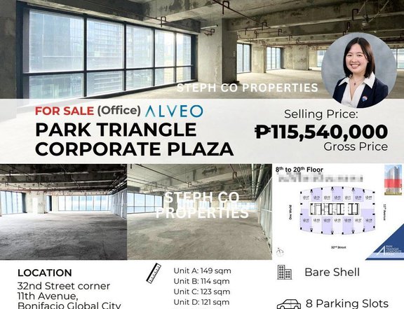 For Sale/Lease! BGC Office - Park Triangle Corporate Plaza, Taguig, One Park Drive, One World Place