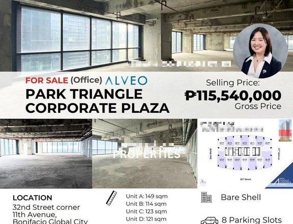 For Sale/Lease! BGC Office - Park Triangle Corporate Plaza, Taguig, One Park Drive, One World Place