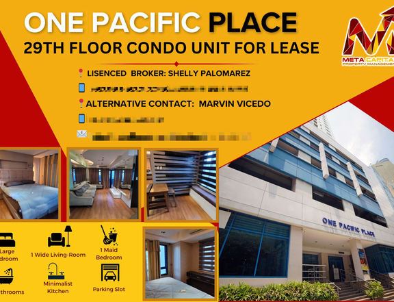 One Pacific Place 29th Floor Condo Unit Lease